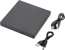 Externe DVD CD Brander - Schrijver Lezer - Data Opslag - Snelle USB Verbinding - Compact Formaat - Zwart — thumbnail 5