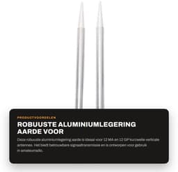 Dailygoods- Antenne Aarde Lichtgewicht - Antenne Korte Golf - Antenne Signaalversterker - Antenne Voor Amateurradio - Antenne Buiten - 240 mm Lengte — thumbnail 5
