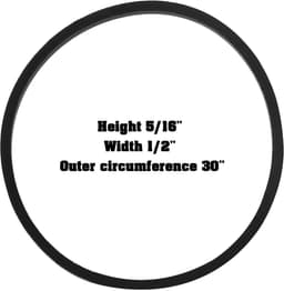 Dailygoods- Aandrijfriem - Compatibel met Murray 10/30/8/30 - 1/2 inch breed - 30 inch omtrek - Essentiële transmissieriem - Betrouwbare motion drive prestaties — thumbnail 3