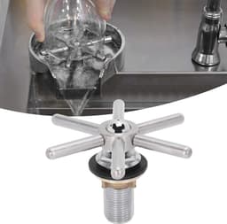Automatische Bekerwasmachine - Glazen Spoeler - Snel Glazen Reinigen - Meerhoekige Wateruitlaat - 15D x 15B x 8H cm - Zilver — thumbnail 3