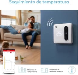 Intelligente Wifi Thermostaat - Slimme Thermostaat Verwarming - Energie Besparen - Open Raam Herkenning - Universeel - Wit — thumbnail 3