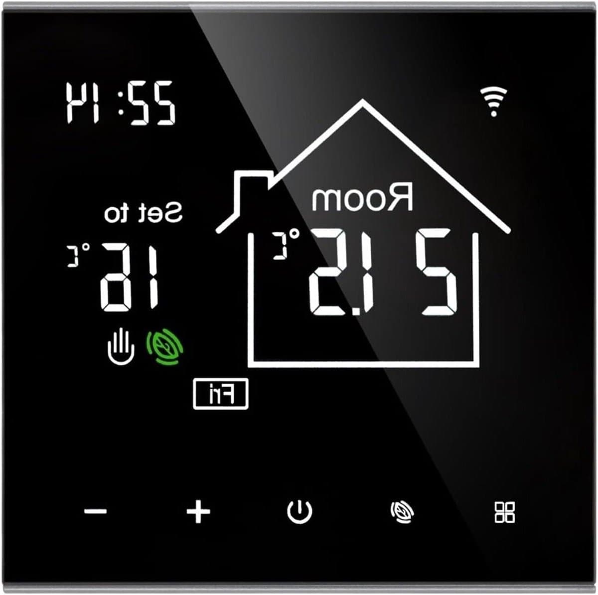 Slimme Thermostaat - WiFi Thermostaat - Verwarming Regelen - App Bediening - 60mm Installatie Afstand - Wit — afbeelding 1