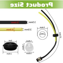 Set van 5 Benzinefilters en Slangen voor Grasmaaier en Heggenschaar - Universele Accessoires voor Brushcutter en Grastrimmer — thumbnail 5