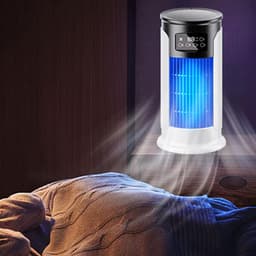 Airco Ventilator - Persoonlijke Koeler - Ruimte Verkoeling - Stille Werking - 300ml Tank - Wit — thumbnail 4