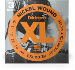 D'Addario EXL110-3D Snaren 3-Pack voor Elektrische Gitaar (10-46) — thumbnail 4