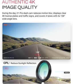 Mini Auto Camera - Rijcamera Recorder - Veilige Rit Registratie - 4K Nachtzicht Beeld - 1.54 Inch Scherm - Zwart — thumbnail 4