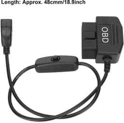 Allecto - OBD2 Mini-USB Oplaadkabel voor Dashcam - 24 Uur Voeding met Schakelaar — thumbnail 3