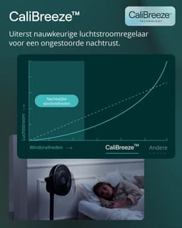 Duux Whisper 3 Statiefventilator - Zuinige Ventilator met 26 snelheden, Timer en Nachtmodus - In hoogte verstelbaar (73-95cm) - Horizontale + verticale oscillatie - Greige — thumbnail 2