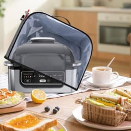 Apparaathoes - Keukenmachine Deksel - Apparaten Beschermen - Waterdicht Oxford Materiaal - 1 Stuk - Grijs — thumbnail 3