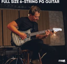 Max GigKit Elektrische gitaar 4/4 - Met 40 Watt versterker en accessoires - Zwart — thumbnail 3
