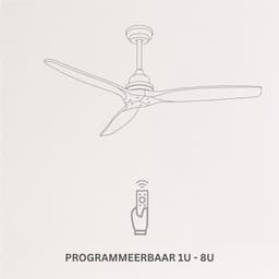 ApexArte® Plafondventilator met Verlichting - Plafonniere - Plafondlamp — thumbnail 2