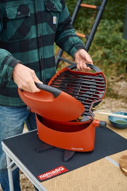 nomadiQ BBQ 3.0 - De ultieme lichtgewicht draagbare gas BBQ / Grill - Barbecue voor op de camping & vakantie - Terra Rood — thumbnail 4