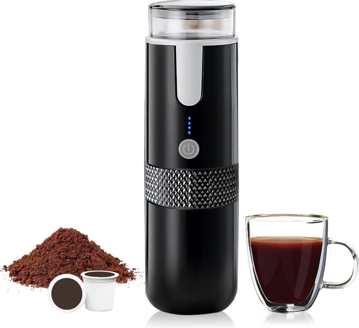 Koffiezetapparaat-Draagbare espressomachine-Soort infuus-Geschikt voor kantoorreizen, kamperen in de buitenlucht — afbeelding 1