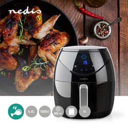 Nedis Heteluchtfriteuse | 4.6 l | Tijdschakelaar: 60 min | Digitaal | Zwart — thumbnail 2
