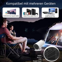 Equivera Mini Beamer - Draagbare Beamer - Beamer - Mini Beamer Projector - Projector - Mini Projector — thumbnail 2