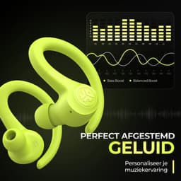 JLab Go Sport Draadloze Oordopjes - Oortjes Draadloos - Bluetooth - 35 uur Batterijduur - IP55 Waterbestendig - Aanpasbare EQ3 instellingen - Hardlopen - In Ear - Geel — thumbnail 5
