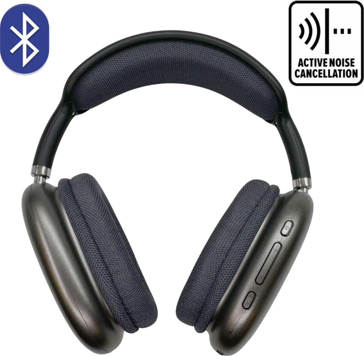 Koptelefoon - Actie 1 + 1 Gratis - Zwart - Bluetooth - Headset - Hoofdtelefoon - Oortjes - On-Ear - 2 voor de prijs van 1 — afbeelding 1