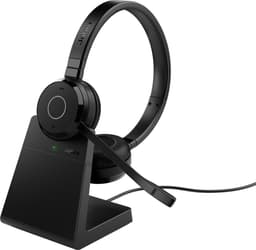 Jabra Evolve 65 TE - Draadloze Stereo Headset - Bluetooth - USB-A - Oplaadstandaard - Zwart — thumbnail 1