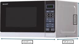 Magnetron 800 W, 20 liter met ontdooifunctie en 11 vermogensniveaus — thumbnail 3