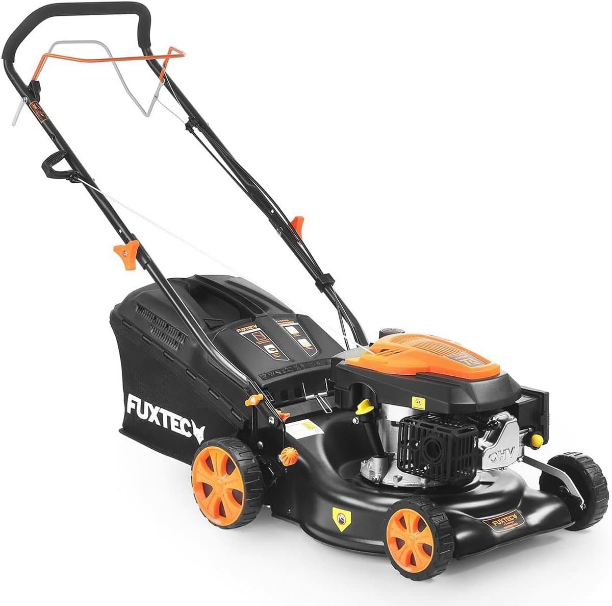 3in1 Benzine Grasmaaier 42 cm - 5-traps Hoogteverstelling - Achterwielaandrijving - 40L Grasopvangbak — afbeelding 1
