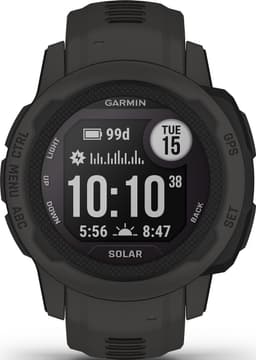 Garmin Instinct 2S Solar - Sporthorloge met GPS - Smartwatch voor heren - Zon Oplaadbaar - 40mm - Graphite — thumbnail 1