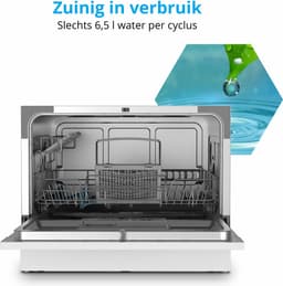 MEDION Tafelvaatwasser DWT 60 (capaciteit 6 couverts, 7 programma’s, LED-display, 47 dB, MD37496), wit — thumbnail 3