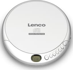 Lenco CD-201SI Discman - Draagbare CD-MP3 Speler met Anti-Shock bescherming - Zilver — thumbnail 1