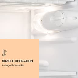 Klarstein Koelkast Luminance Frost - Capaciteit: 91 Liter - Energie-efficiëntieklasse E - Crispvak - 2 Glazen schappen - 3 Deurvakken - Temperatuurinstelling: 7 Standen - Zwart - voor Keuken - Compact - Mini Fridge - Compact Koelkast — thumbnail 4