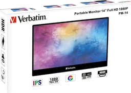 Verbatim PM-14 Portable Monitor 14" IPS FHD USB-C HDMI — thumbnail 2