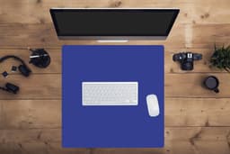 Muismat - Muismat xxl - Mousepad - Muismat blauw - Blauw - Effen - Muismat xl - Gaming muismat - 60x60 cm - Bureau onderlegger - Bureaumat - Muismat xxl blauw - Muismatten — thumbnail 3