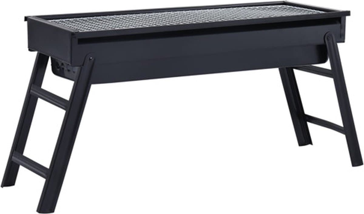 vidaXL Campingbarbecue draagbaar 60x22,5x33 cm roestvrij — afbeelding 1