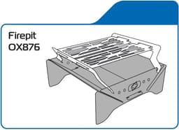 Oxford Outdoor Barbecue - Outdoor firepit - Camping BBQ - Haard - Houtskool BBQ - Hout BBQ — thumbnail 4
