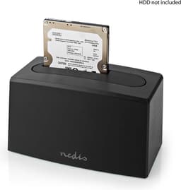 Nedis Docking Station voor Harde Schijf - USB 3.2 Gen1 - USB Type-A - 1 Schijf - 2.5 / 3.5 " - USB 3.2 Gen1 - Docking - Desktop — thumbnail 1