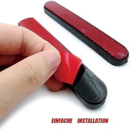 2 stuks mini 143 x 28 x 8 mm fiets reflector multifunctionele scooter - motorfiets accessoires — thumbnail 3