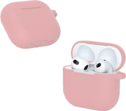 ShieldCase Siliconen Hoesje Geschikt voor Airpods 4 - Siliconen Case voor Apple Airpods 4 Case Hoesje - Lichtroze — thumbnail 3