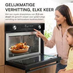 Inbouw Magnetronoven met Grill en Hetelucht Functie (34L, 900W) — thumbnail 2