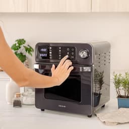 Heteluchtoven Frituur - Keukenapparaat Multifunctioneel - Gezond Koken - Touchscreen Display - 15 Liter Capaciteit - Grijs — thumbnail 3