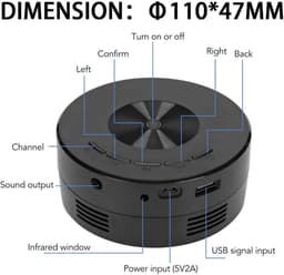 Mini LED-projector 1080p HD draagbare thuisbioscoopprojector — thumbnail 4