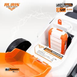 Accu Grasmaaier - Elektrische Grasmaaier - Gazon Onderhoud - Borstelloze Motor - 33 cm Maaibreedte — thumbnail 3