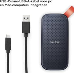 Draagbare SSD Schijf - Externe Opslag - Data Back-up - Hoge Leessnelheid - 2 TB - Grijs — thumbnail 2