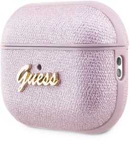 Guess AirPods hoesje voor Airpods Pro & Pro 2 - Metallic Script - Paars — thumbnail 4