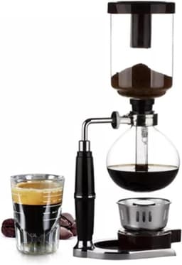 Sifon Koffiezetapparaat met Roestvrijstalen Basis - Handgebrouwen Koffie - Hete Theemaker — thumbnail 1