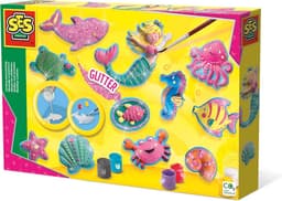Gips Gieten en Schilderen Set met Oceaanfiguren en Roze Glitter — thumbnail 1