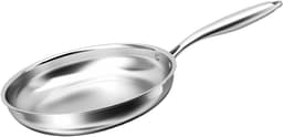 Cheffinger, Koekenpan 24 cm Geschikt voor Alle Warmtebronnen Inductie van Roestvrij Staal, Zilver — thumbnail 1