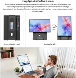 Blackview Table 9 Portable Monitor + Toetsenbord - 16 Inch Full HD Draagbare Monitor - Draagbaar Scherm met USB-C & HDMI - Plug & Play - Incl. Beschermhoes — thumbnail 5