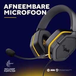 Trust GXT 492BM Carus - Gaming Headset - Bedraad - 50mm Drivers - Over-ear - Batman Zwart — thumbnail 2