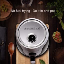 Compacte Oven - Kleine Frituurpan - Gezond Koken - Olievrije Bereiding - 4L Inhoud - Zwart — thumbnail 5
