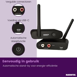 Marmitek WA300 draadloze audio zender en ontvanger - Stereo - Draadloos audio — thumbnail 3