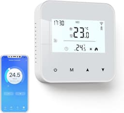 Slimme Bedrade Digitale Thermostaat voor CV-Ketel met Wifi, Programmeerbaar — thumbnail 1