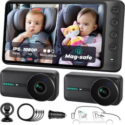 Dashcam Full HD 1080P met Twee Camera's voor Auto — thumbnail 1